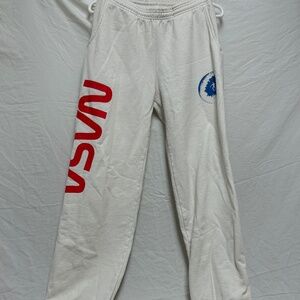 White NASA Sweatpants
